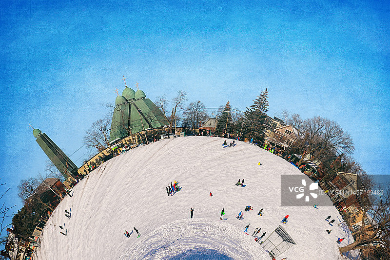 多伦多星球上的冬季乐趣图片素材