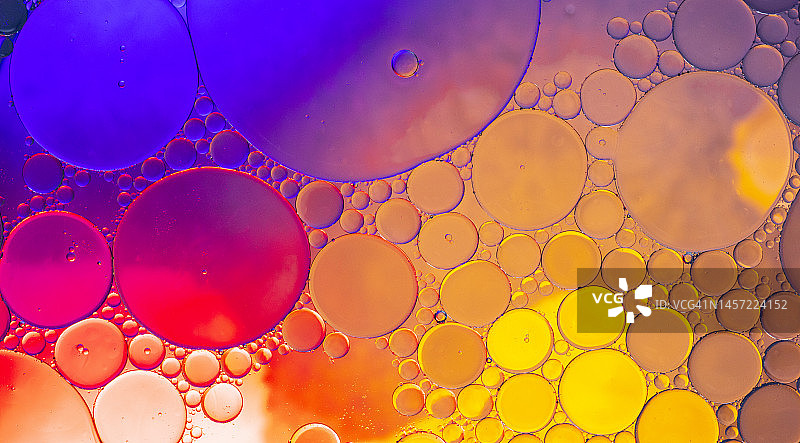 彩色油泡抽象背景图片素材