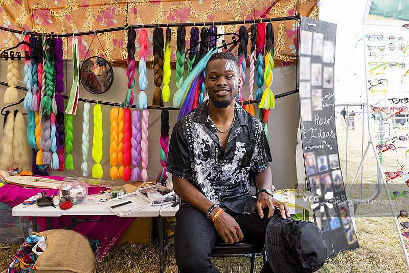 面部彩绘摊位图片素材