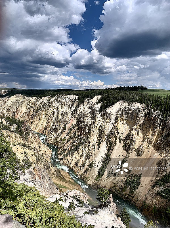 黄石河与黄石峡谷图片素材