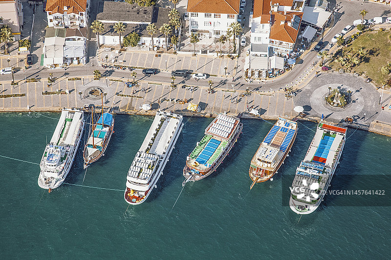 爱琴海海岸鸟瞰图图片素材