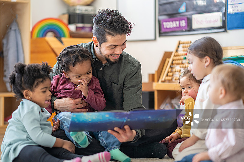 日托中心的故事时间图片素材