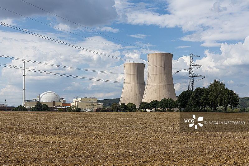 格罗恩德核电站（德国下萨克森州）图片素材