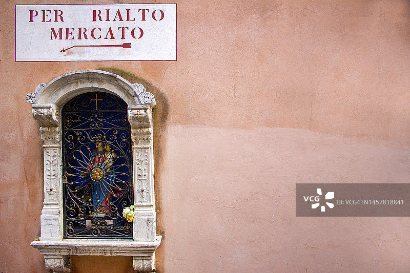 意大利威尼斯里亚托市场神殿标志图片素材