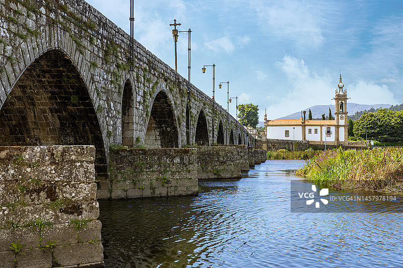 利马桥，维亚纳堡（葡萄牙）图片素材