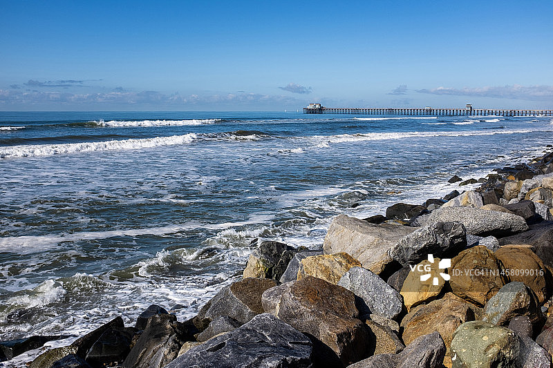 海边栈桥图片素材