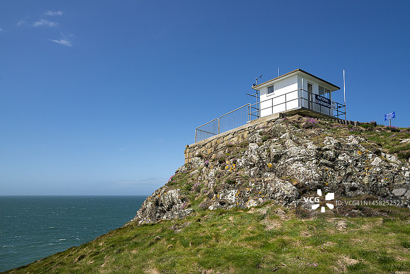 Lleyn半岛的波斯丁莱恩瞭望站，北威尔士图片素材