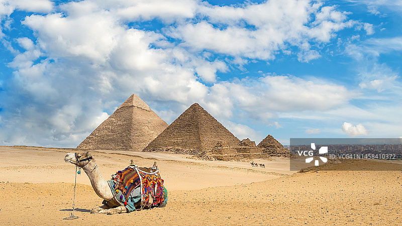 卡夫拉与孟卡拉金字塔图片素材