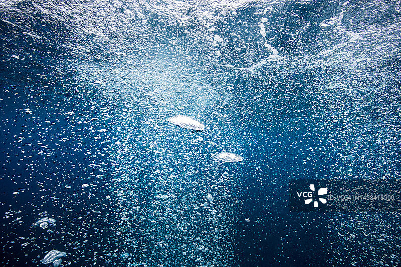 水下气泡图片素材