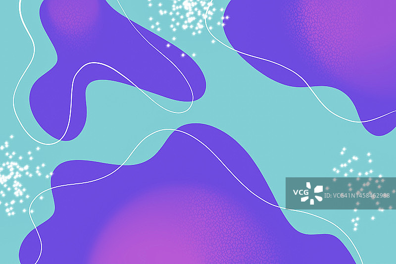 抽象扁平风蓝色绿松石紫色背景图片素材
