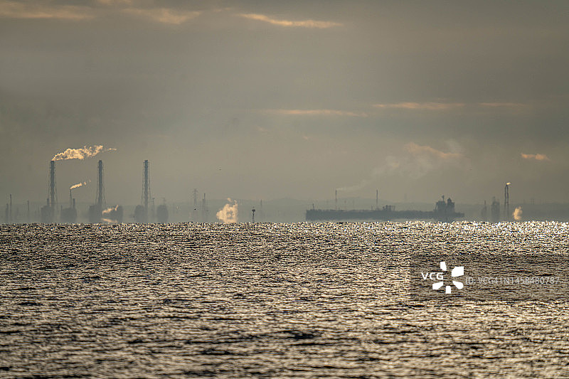 日本千叶的工厂区图片素材