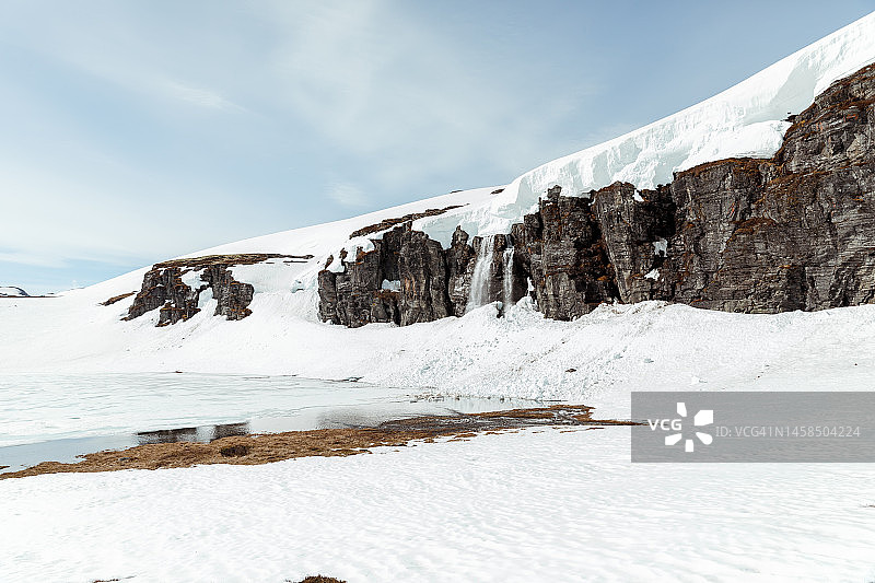 挪威雪景图片素材