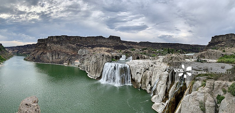 肖肖尼瀑布图片素材