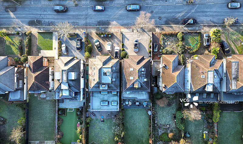 冰霜覆盖的房屋图片素材