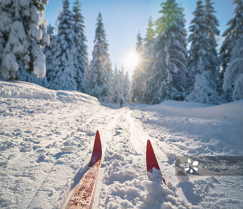 挪威奥斯陆越野滑雪图片素材
