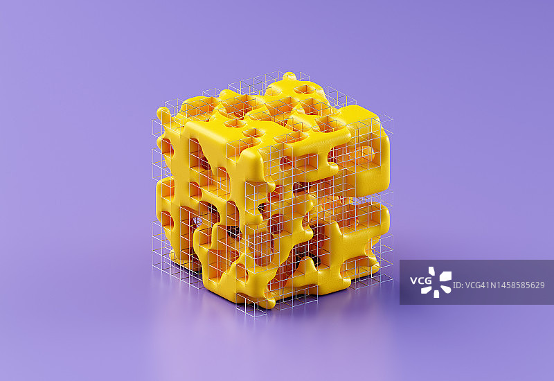 抽象黄色形状图片素材