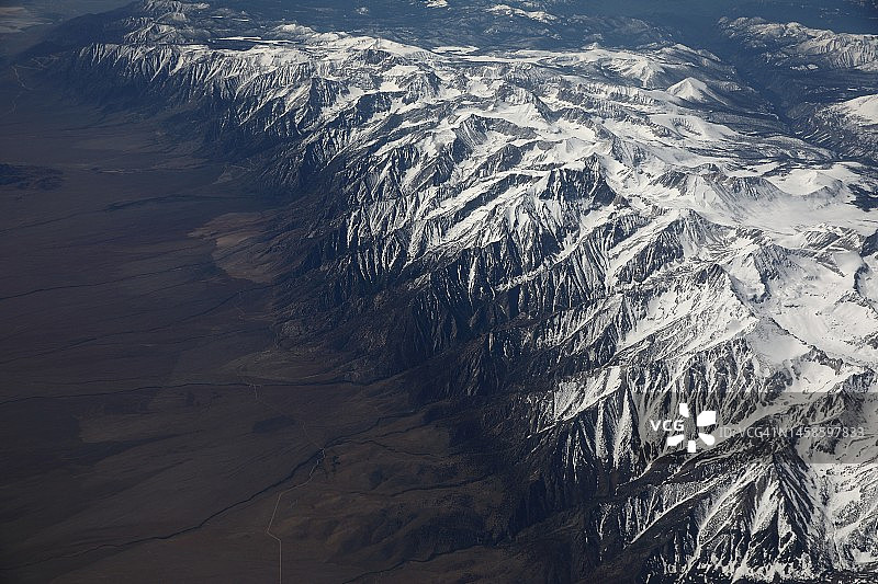 内华达山脉航拍照片图片素材