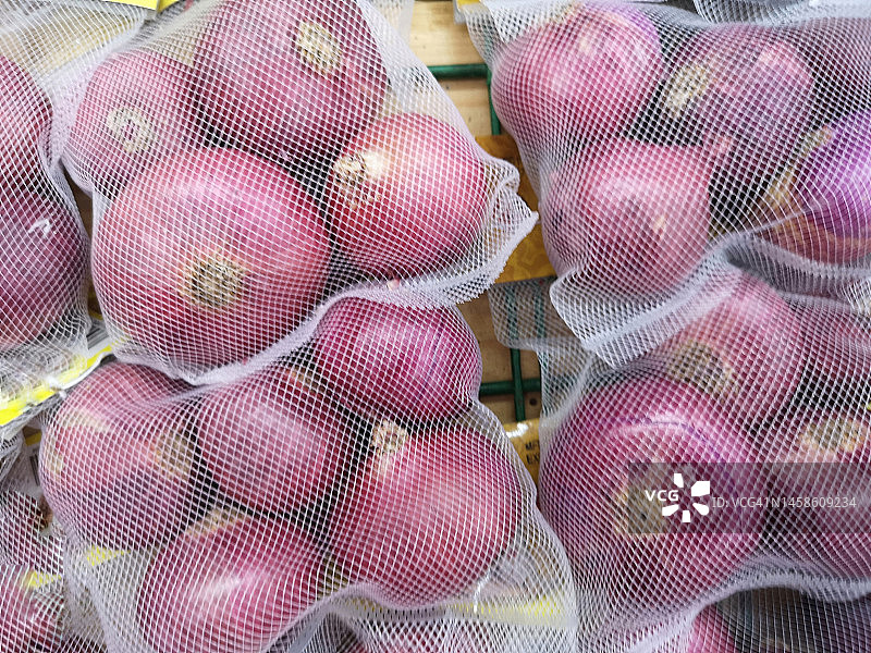 网袋里的小葱图片素材