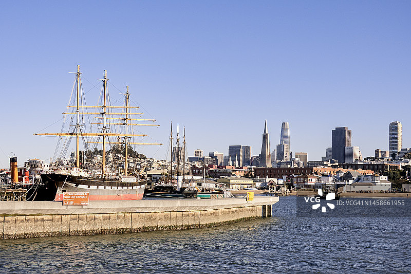 渔人码头附近的旧金山图片素材