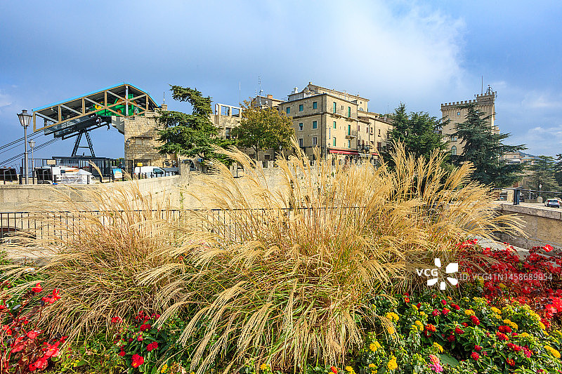 圣马力诺缆车站图片素材