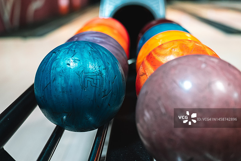 彩色保龄球图片素材