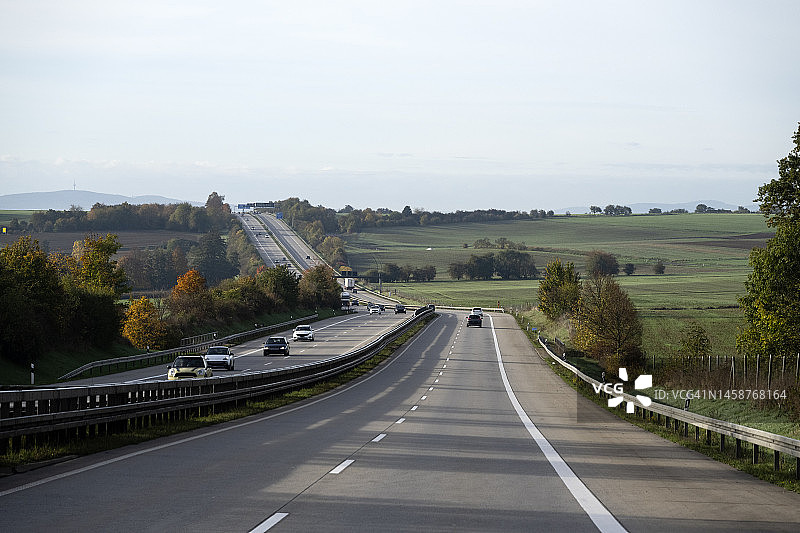 E7欧洲公路及卡塞尔附近交通图片素材
