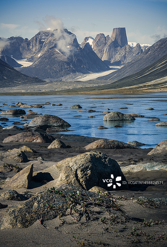 阿克夏尤克山口的阿斯加德山图片素材