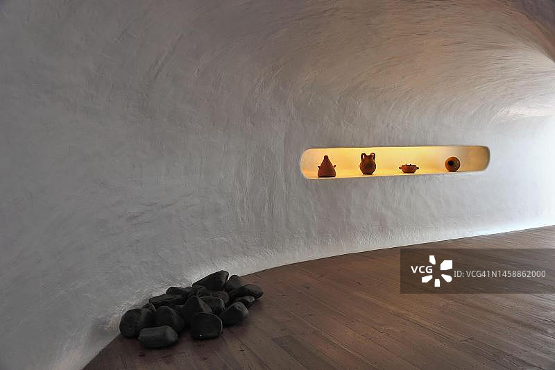 西班牙兰萨罗特岛北部瞭望台的室内设计图片素材