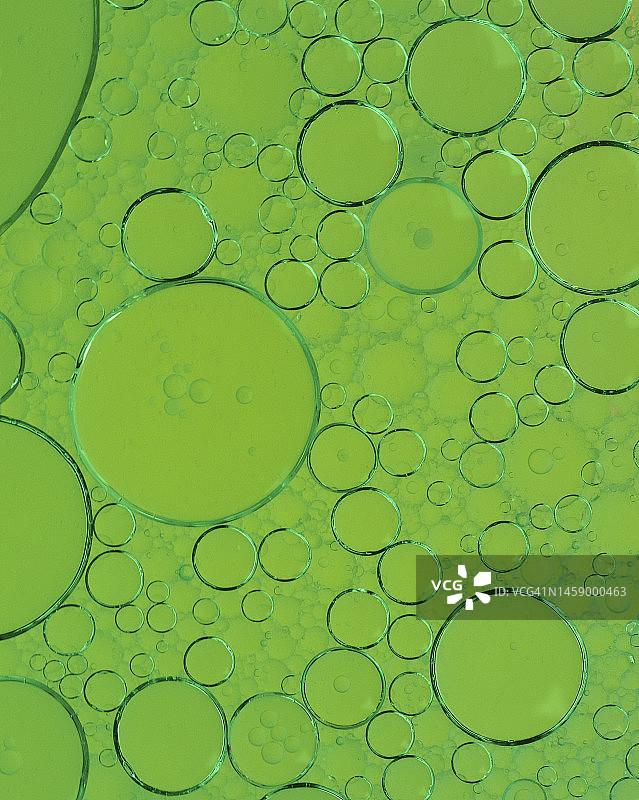 绿色油水气泡图片素材