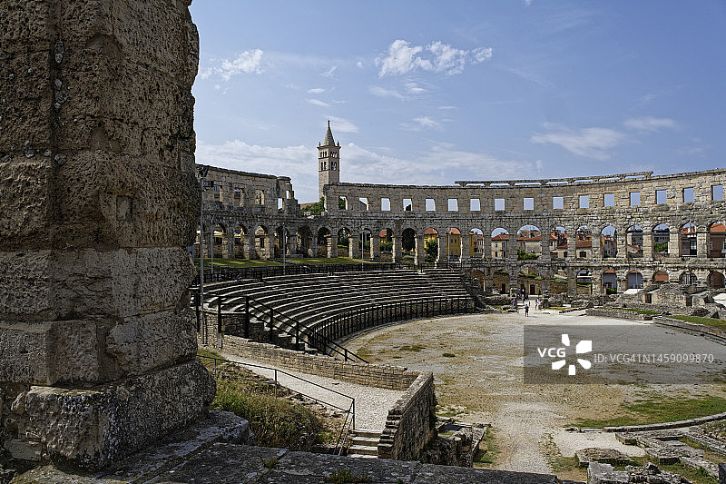 普拉竞技场内部图片素材
