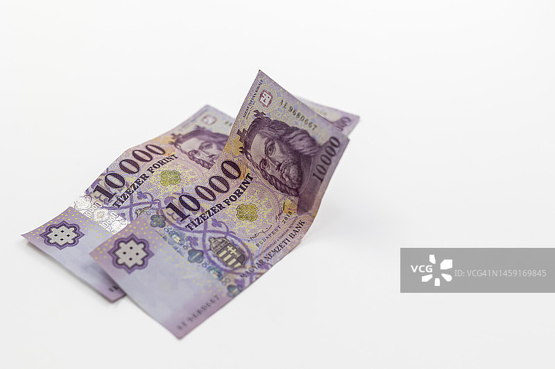 匈牙利货币：10000福林纸币图片素材