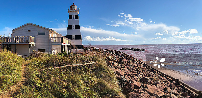 加拿大爱德华王子岛西点灯塔图片素材