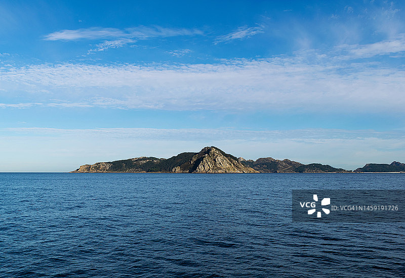 西班牙加利西亚维戈锡耶斯群岛国家公园风光图片素材