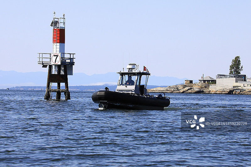 港口巡逻艇图片素材