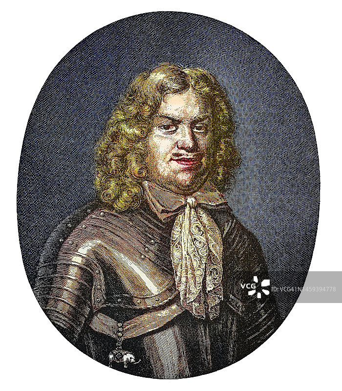 萨克森选帝侯约翰·乔治三世（1680年至1691年）肖像图片素材