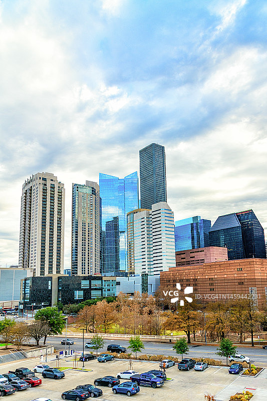 美国德克萨斯州休斯顿市中心图片素材