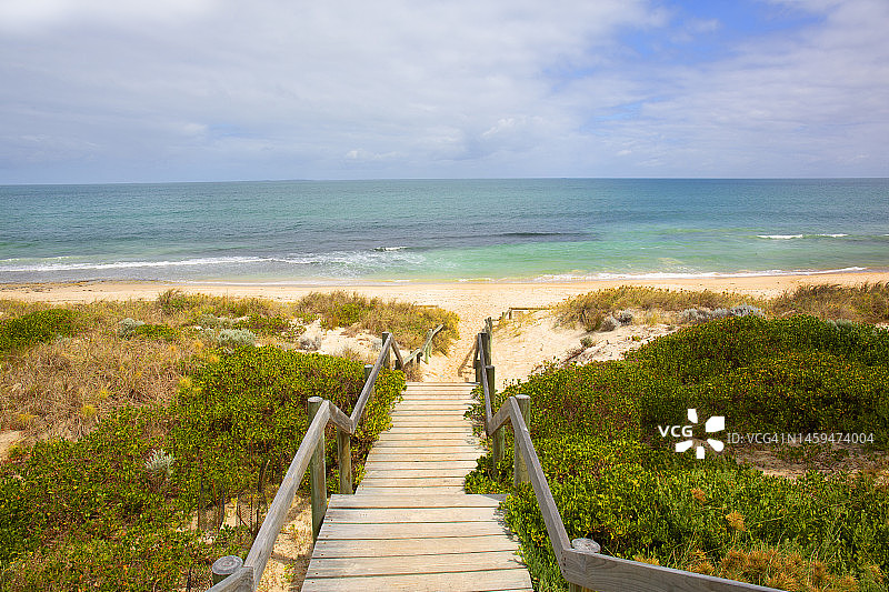海滩入口图片素材