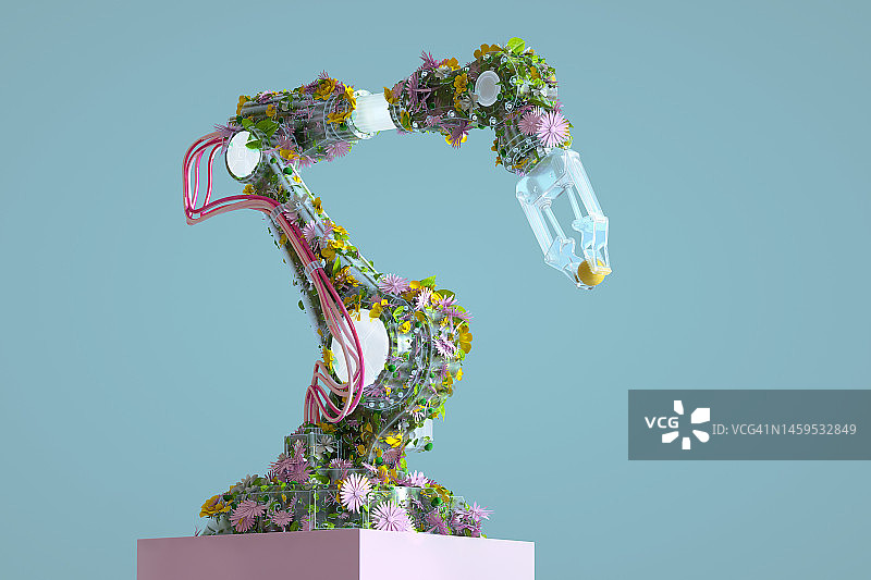 可持续的机械手臂图片素材