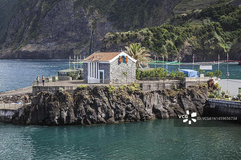 葡萄牙马德拉塞沙尔的浴场图片素材