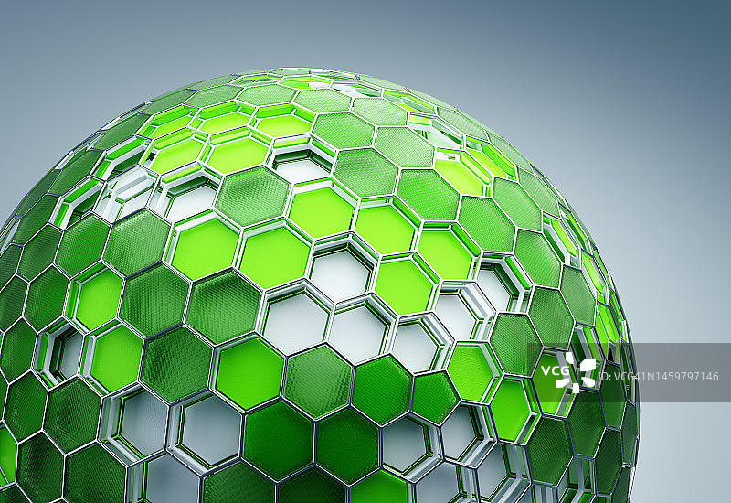 六边形球体图片素材
