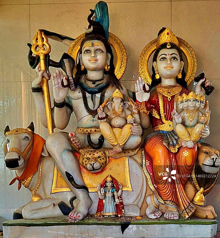 湿婆神/湿婆节/印度家庭图片素材