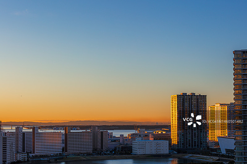 东京新年日出图片素材