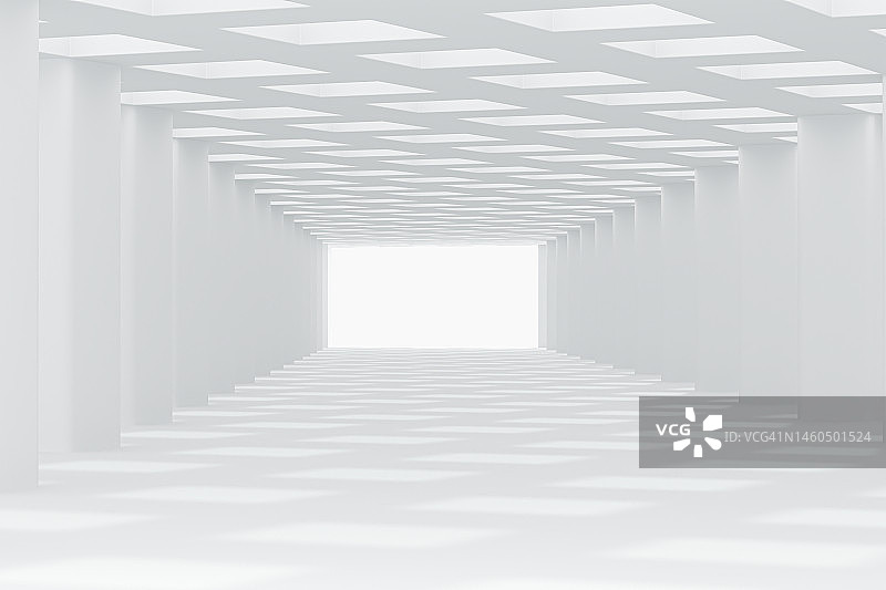 空旷的建筑空间走廊图片素材