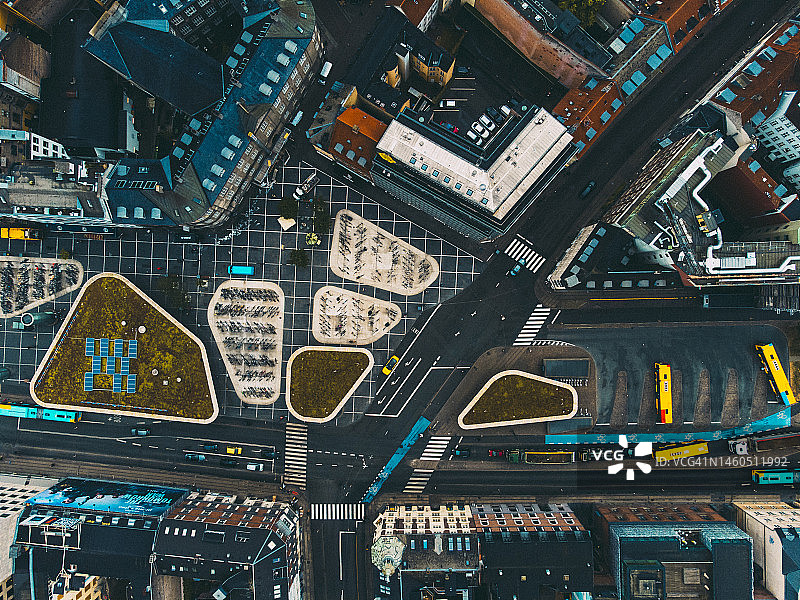 哥本哈根城市景观：Nørreport车站图片素材