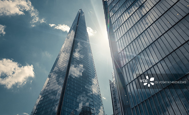 伦敦桥碎片大厦办公楼景观，英国伦敦图片素材