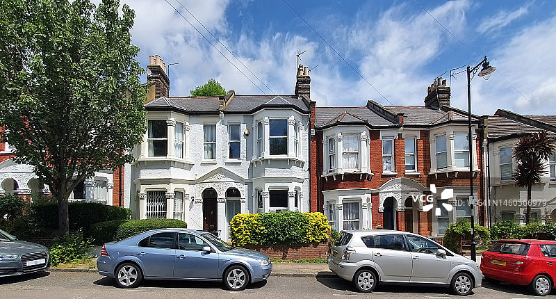 伦敦伊斯灵顿的排屋图片素材