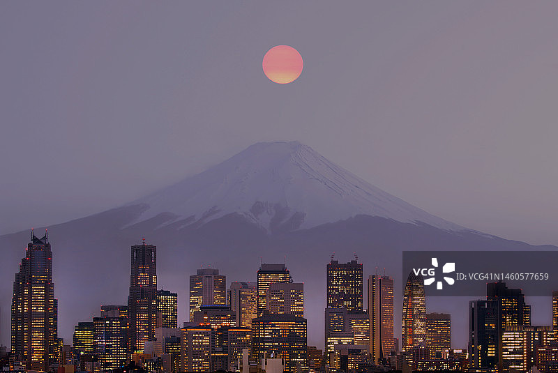 城市暮光景色图片素材