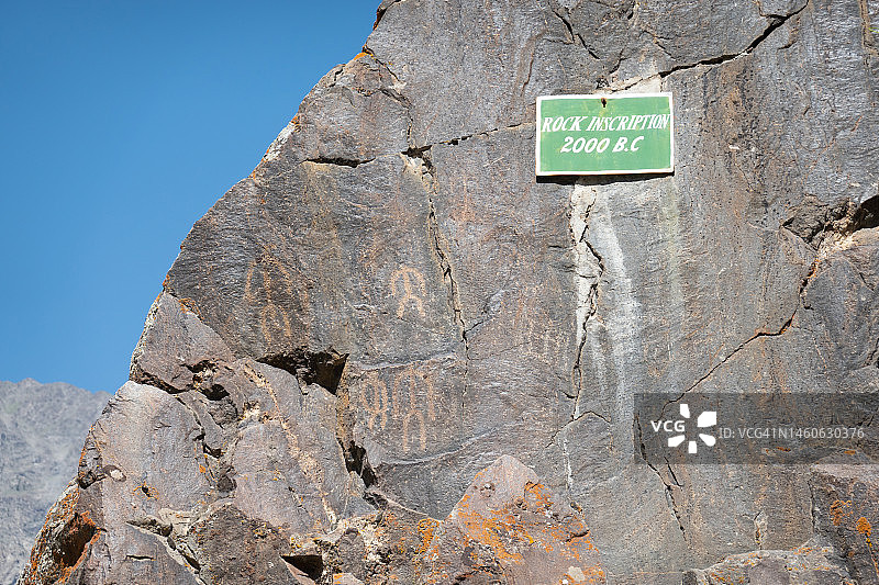 公元前2000年的佛教石刻图片素材