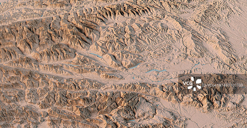 奥地利克恩顿州地形图3D视图中性色图片素材