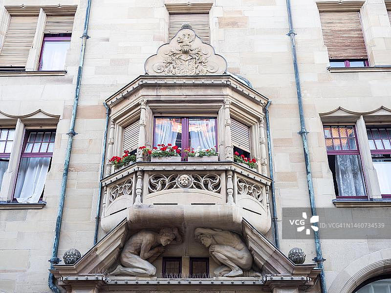 德国巴登-符腾堡州康斯坦茨的壮丽凸窗图片素材